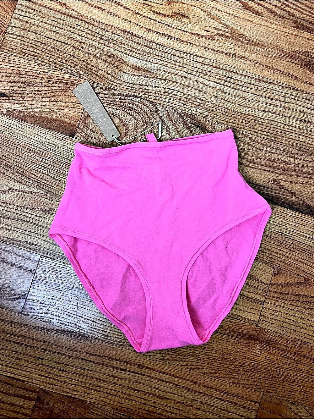 Skims Cotton Jersey Full High Waist Brief Sugar Pink Size S NWT